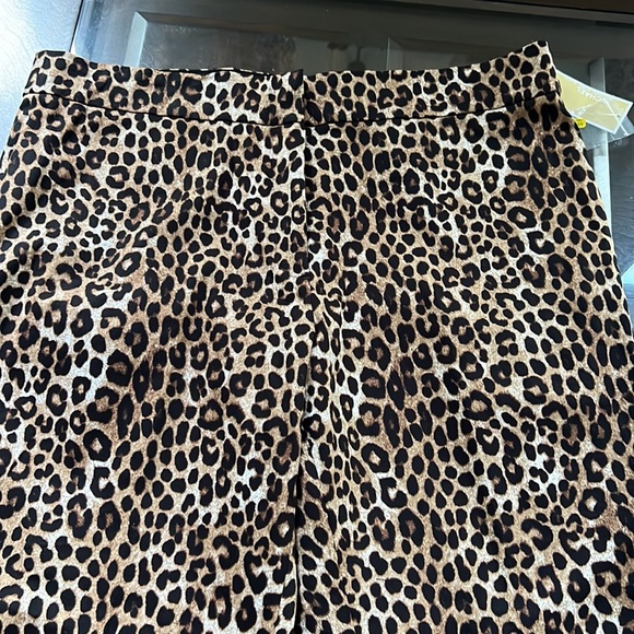 MICHAEL Michael Kors Cheetah Print Ponte Knit Pull-On Slim Leg Ankle Pants. - Picture 6 of 12